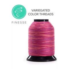 Finesse Quilting Thread - Variegated 1500yds/1371m Polyester 50wt/3ply