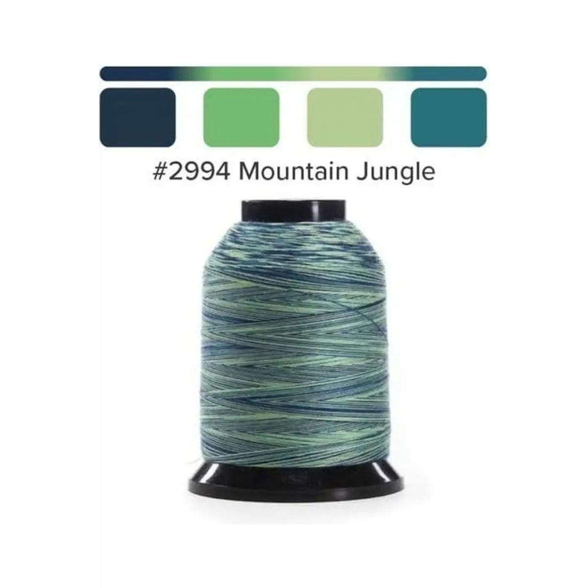 Finesse Quilting Thread - Variegated 1500yds/1371m Polyester 50wt/3ply