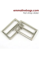 Flat Strap Sliders 2 Pack - 1 1/2'' 38mm , Emmaline Bags