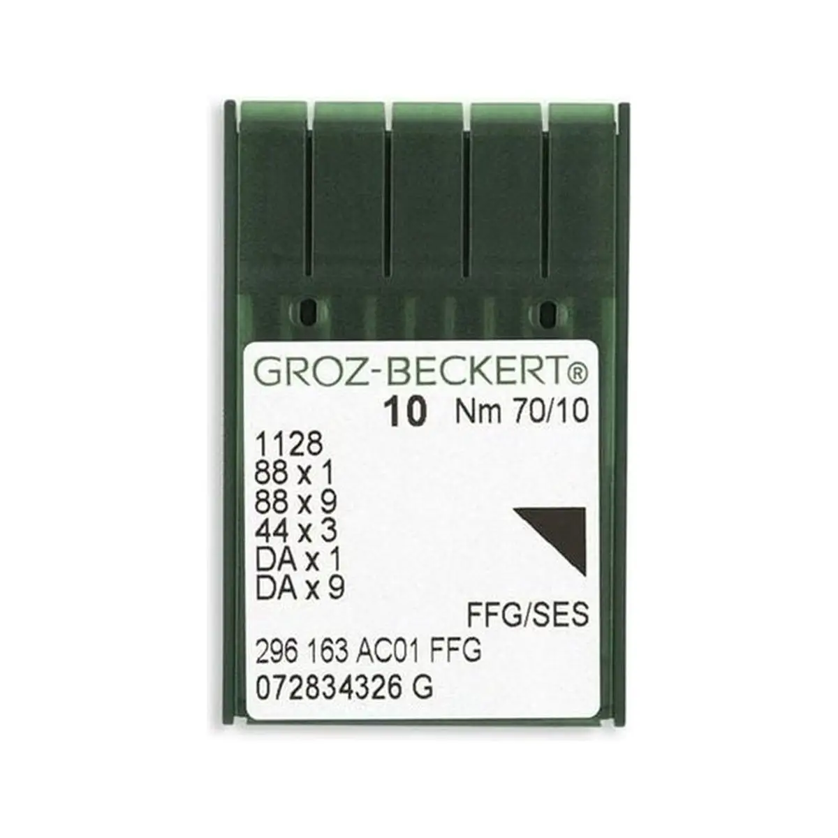 Groz-Beckert Light Ball Point Straight Stitch Industrial Machine Needles - 1128, 88x1, 88x9, 44x3, DAx1, DAx9 - 10/Pack