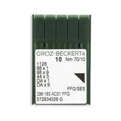 Groz-Beckert Light Ball Point Straight Stitch Industrial Machine Needles - 1128, 88x1, 88x9, 44x3, DAx1, DAx9 - 10/Pack
