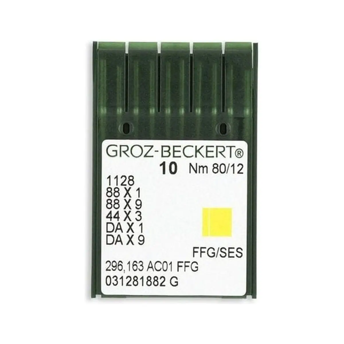 Groz-Beckert Light Ball Point Straight Stitch Industrial Machine Needles - 1128, 88x1, 88x9, 44x3, DAx1, DAx9 - 10/Pack