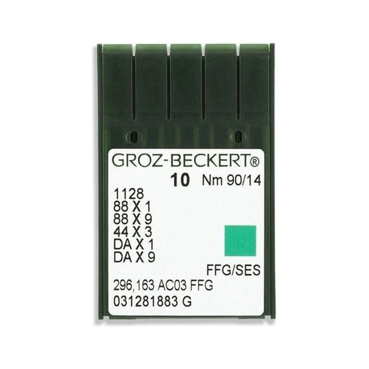 Groz-Beckert Light Ball Point Straight Stitch Industrial Machine Needles - 1128, 88x1, 88x9, 44x3, DAx1, DAx9 - 10/Pack