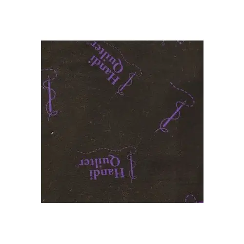 Fabric, Handi Quilter, Black Collection - HQ Logo