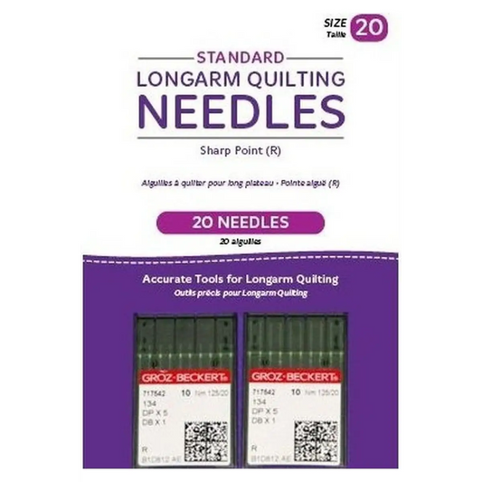 Handi Quilter Standard Longarm Needles – Two Packages of 10 20/125-R Sharp