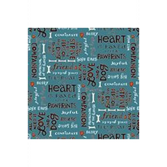 All You Need is Love and a Dog Word Print Blue