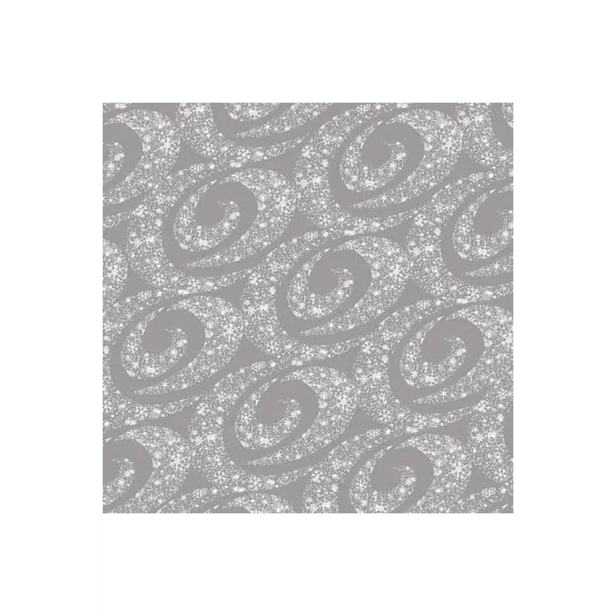 Holiday Lane Grey Swirling Snow