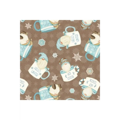 I Love Sn'Gnomies Brown Hot Cocoa Cup Gnomes Flannel