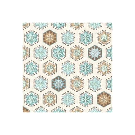 I Love Sn'Gnomies Multi Hexi Snowflakes Flannel
