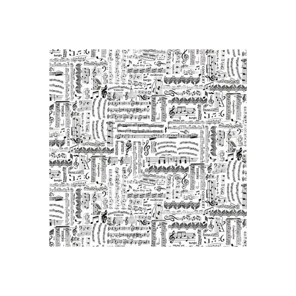 White Music Sheets 44"