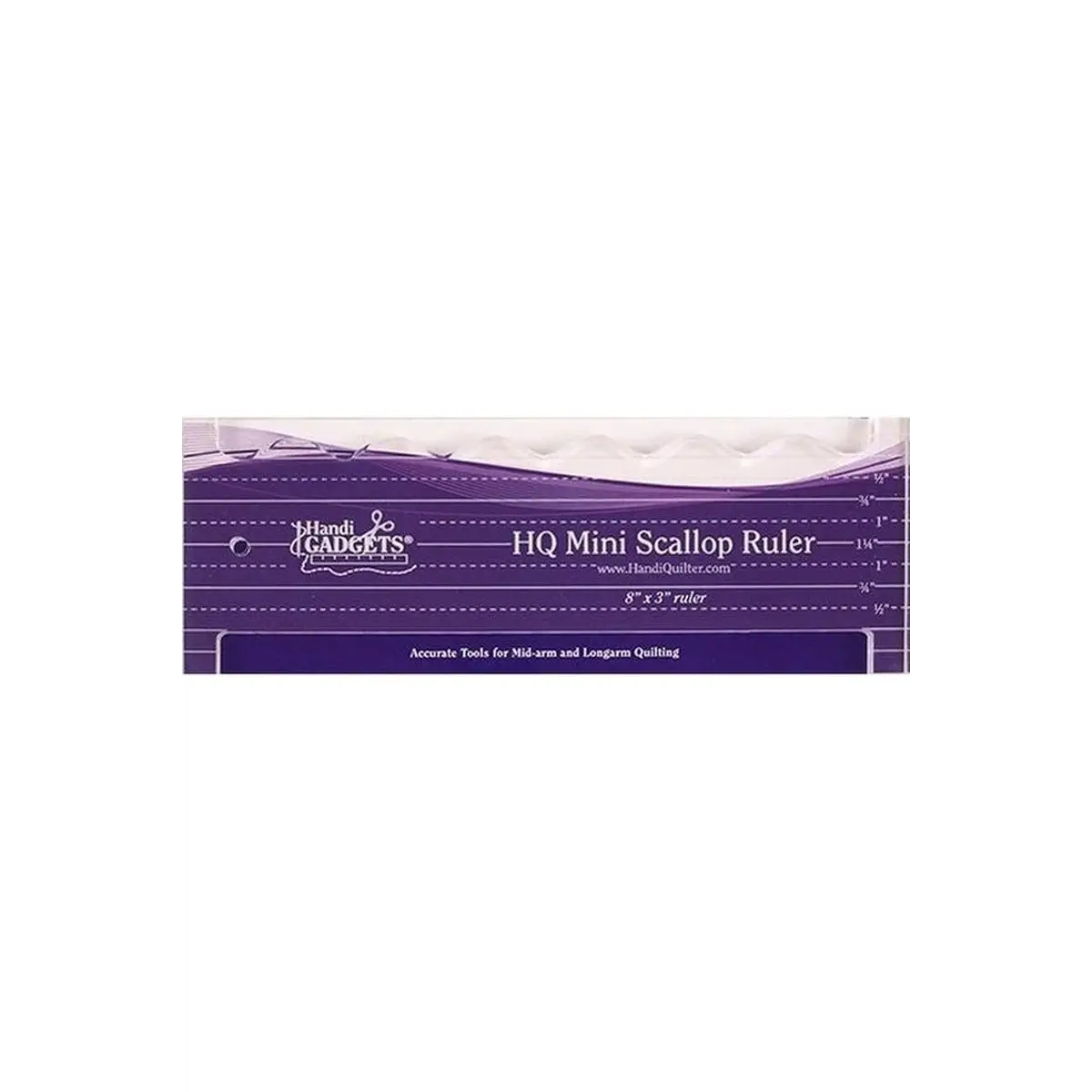 HG Mini Scallop Ruler 8" x 3"