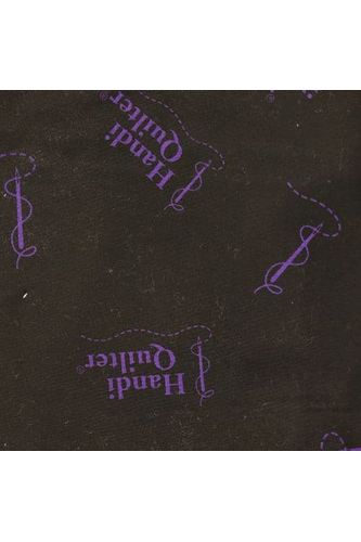 Fabric, Handi Quilter, Black Collection - HQ Logo