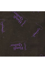 Fabric, Handi Quilter, Black Collection - HQ Logo