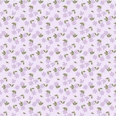 Daisy&Lilly-Scattered Flowers,Light Purple (Sold By 1/2 Meter)
