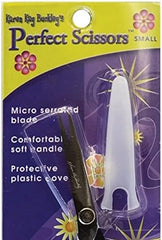 Perfect Scissors Green 4-3/16in Small Micro-Serrated Non-Slip Blade
