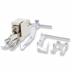 Sewing machine attachment kit on a white background