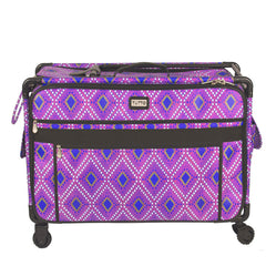 Tutto Sewing Machine Case On Wheels 2X Large 28in Pink Diamond