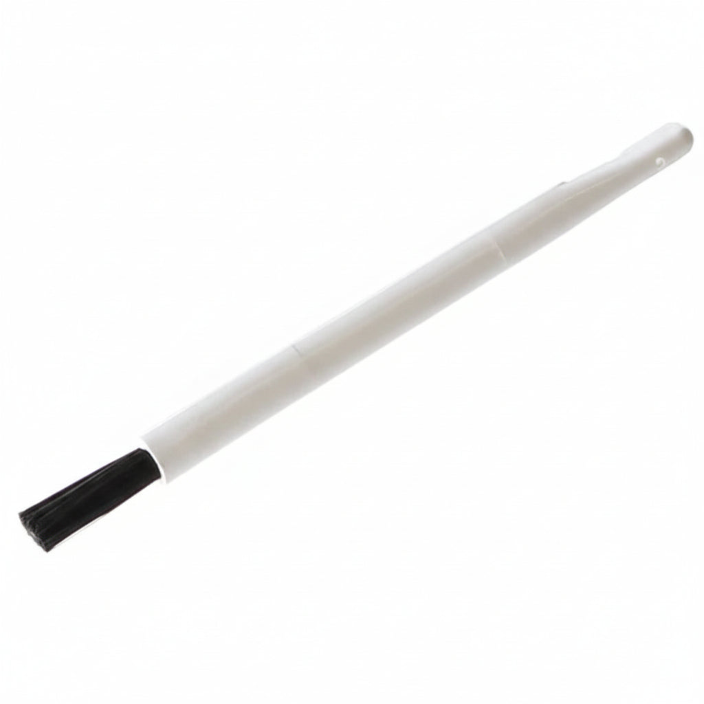 White stylus with black end on a white background