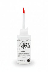 Ezy-Spout oiler bottle with red spout on a white background
