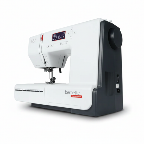 Bernette sewing machine with digital display on a white background