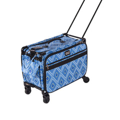 Tutto Sewing Machine Case On Wheels 2X Large 28in Blue Diamond