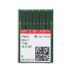 Groz-Beckert Regular Point Industrial Needles, DBx1, 1738 (10pk)