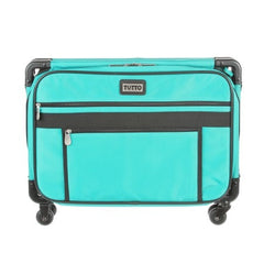 Tutto Sewing Machine Case On Wheels Medium 20in Turquoise