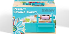 Box of a 'Perfect Sewing Caddy' by Karen Kay Buckley on a white background