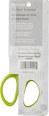 Perfect Scissors Green 4-3/16in Small Micro-Serrated Non-Slip Blade