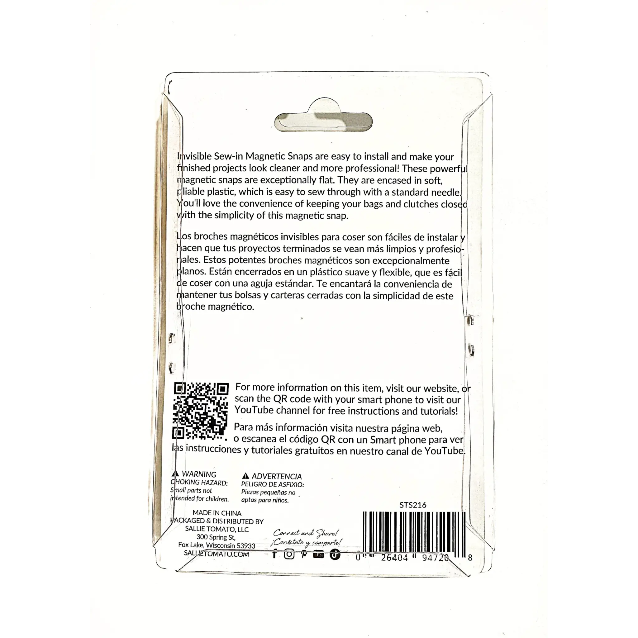 Invisible Bar Magnetic Snaps - Snap Closure