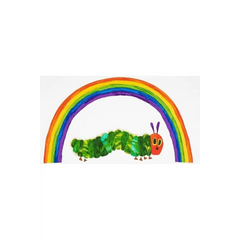 The Very Hungry Caterpillar Panel Rainbow White