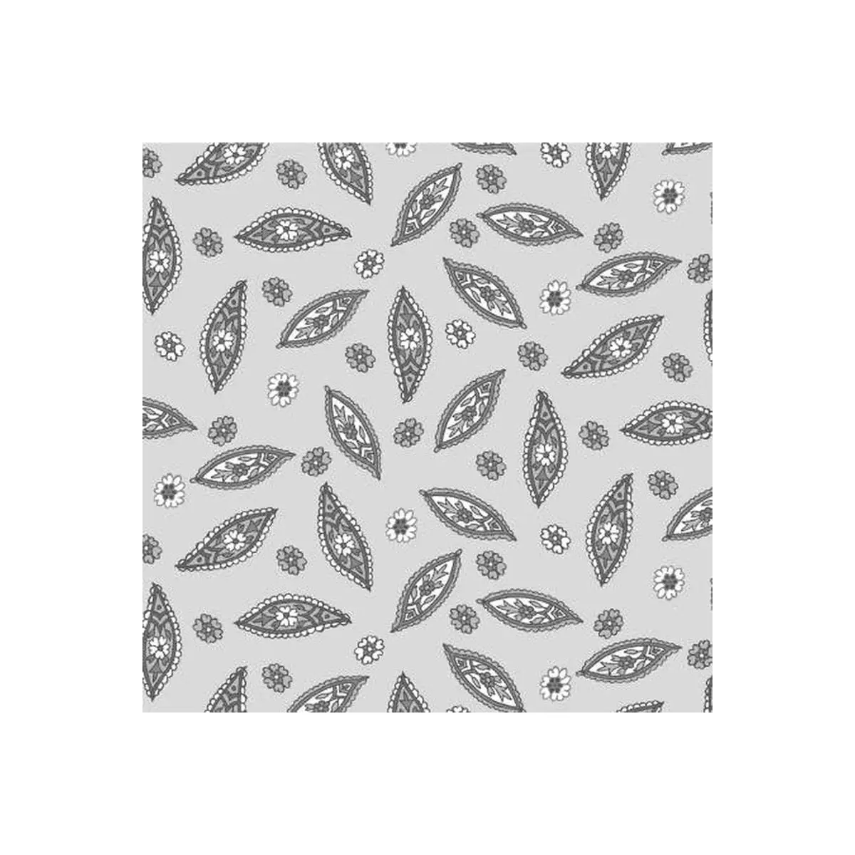 Grey Tiny Paisley