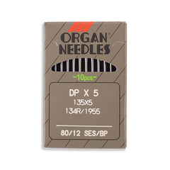 Aiguilles pour machines industrielles à pointe sphérique Organ Light - 135x7, 135x5, DPx7, SY1901 - 10/paquet 