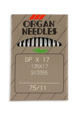 Organ Brand Industrial Machine Needles - System: 135x17, DPx17 - 10/Pack