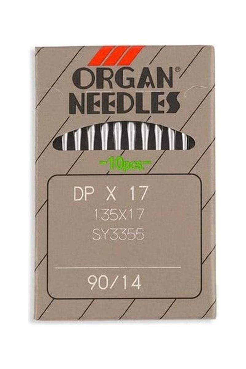 Organ Brand Industrial Machine Needles - System: 135x17, DPx17 - 10/Pack