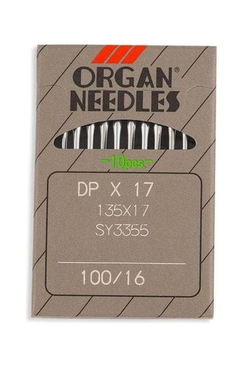 Organ Brand Industrial Machine Needles - System: 135x17, DPx17 - 10/Pack