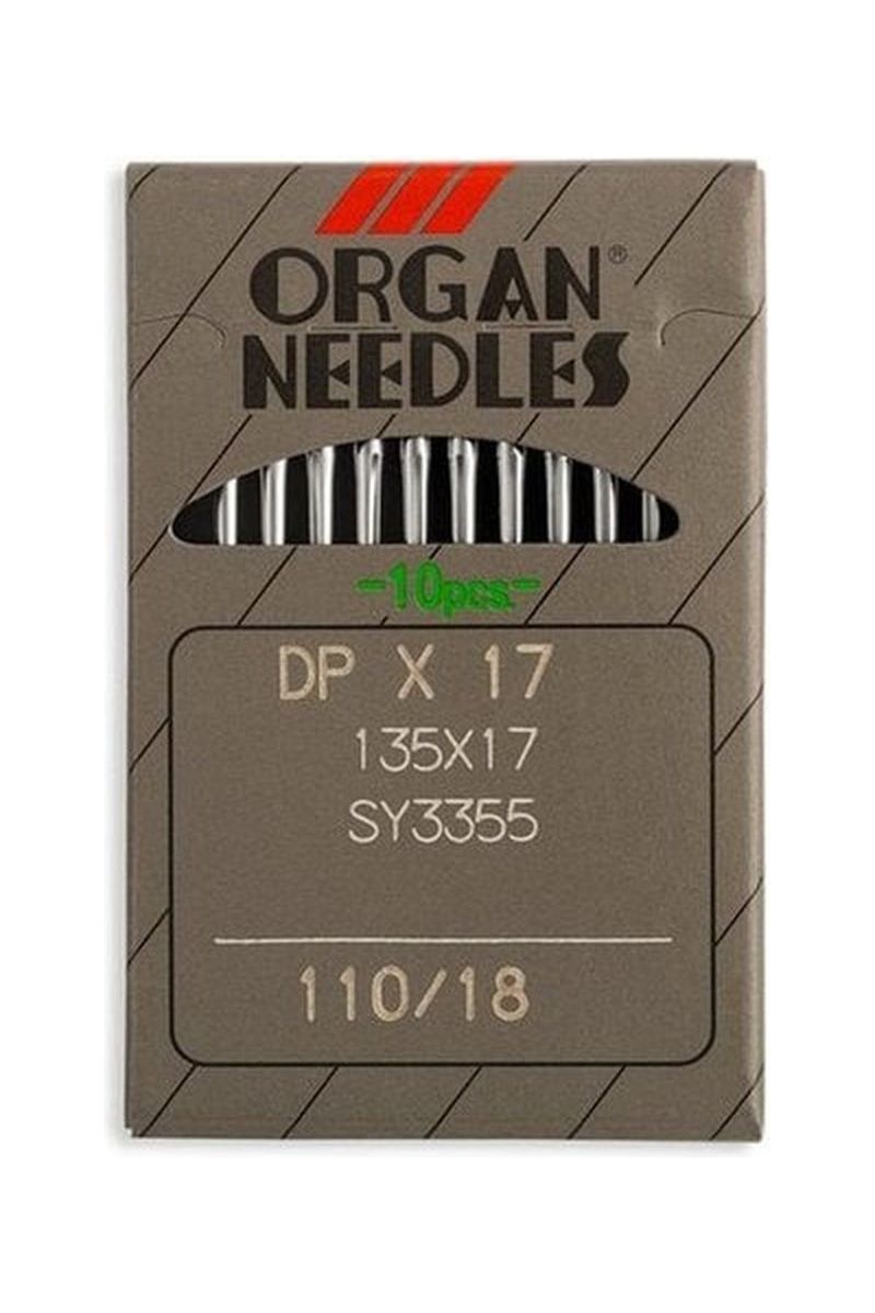 Organ Brand Industrial Machine Needles - System: 135x17, DPx17 - 10/Pack