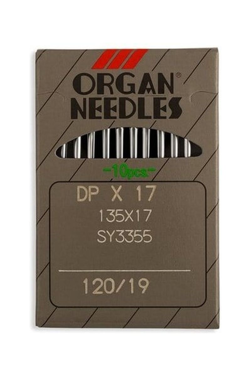 Organ Brand Industrial Machine Needles - System: 135x17, DPx17 - 10/Pack
