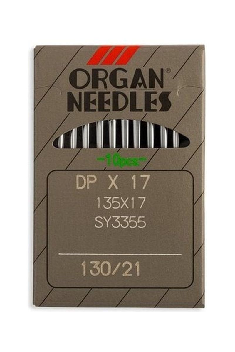 Organ Brand Industrial Machine Needles - System: 135x17, DPx17 - 10/Pack