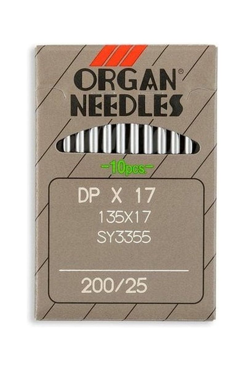 Organ Brand Industrial Machine Needles - System: 135x17, DPx17 - 10/Pack