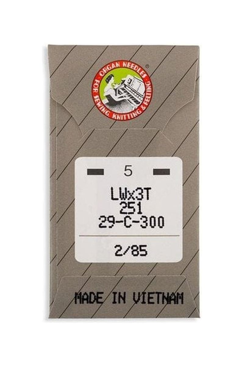 Organ Ball Point Blind Stitch Industrial Machine Needles - System: 251, LWx3T