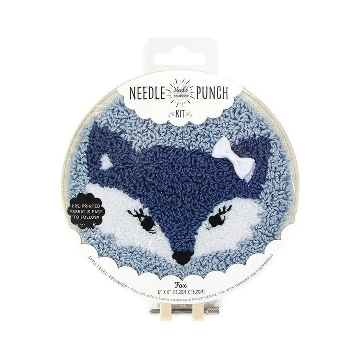 NEEDLE LICIOUS Needle Punch Kit 15.2 x 15.2 cm 6" x 6" - Fox