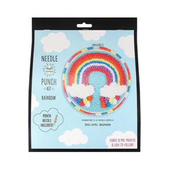 NEEDLE LICIOUS Needle Punch Kit 20.3 x 20.3 cm 8" x 8" - Rainbow