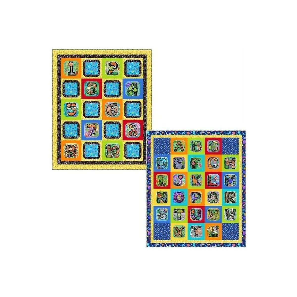 ABC 123 Menagerie Pattern