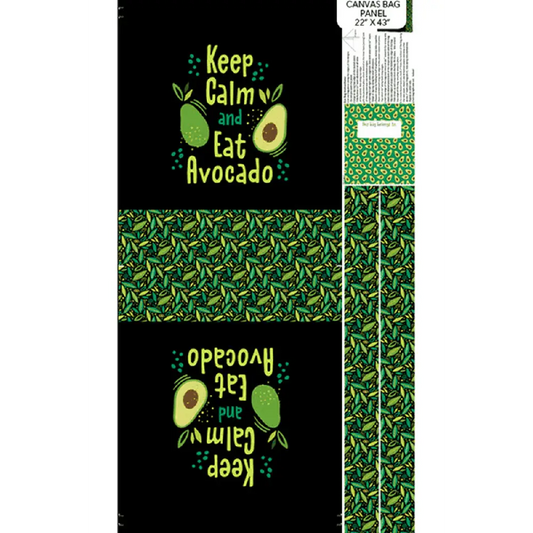 Avocado Love Canvas Bag Panel - C24579-99