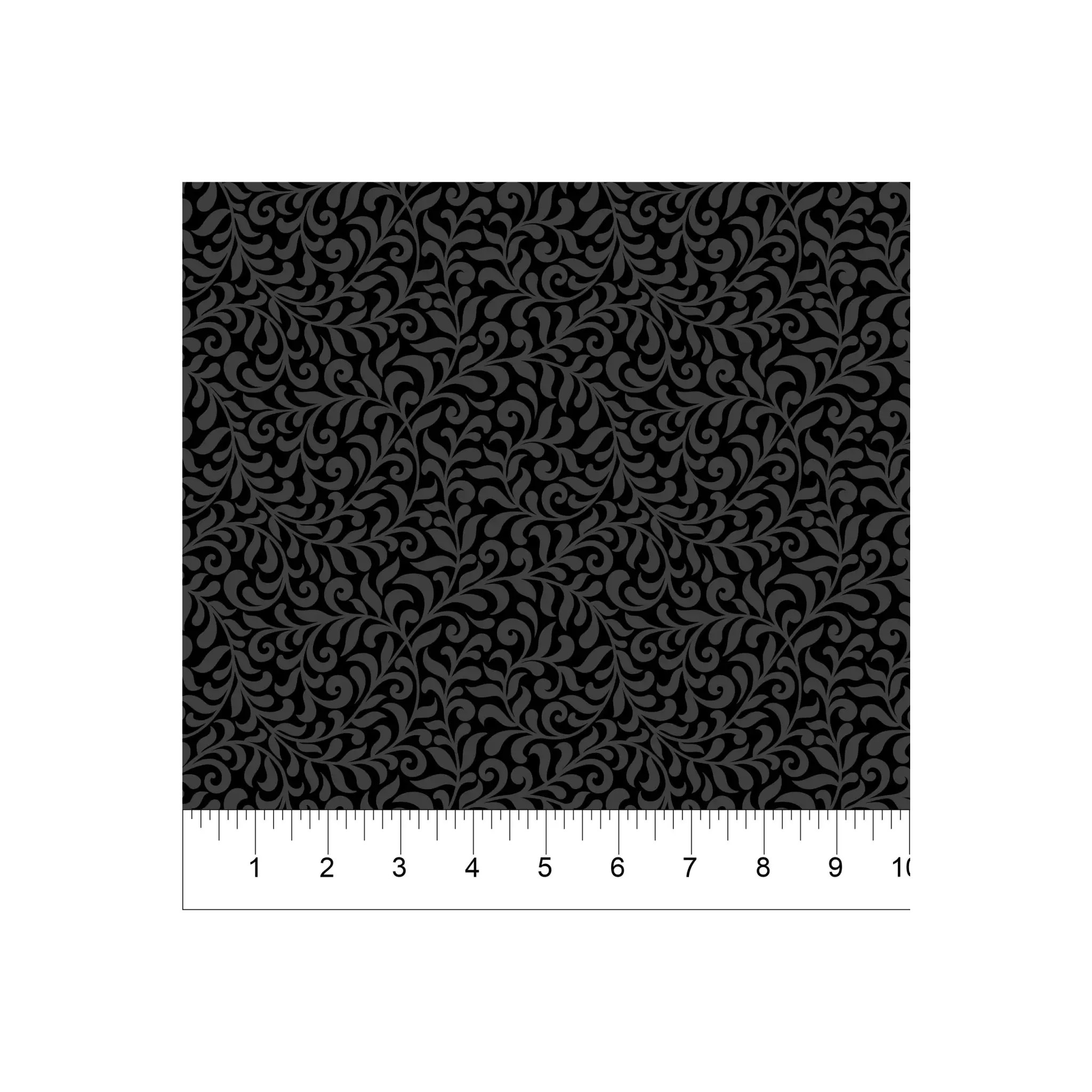 Northcott Fabrics Bloom Collection - Scroll - 25200 - Black - 100% Cotton Fabric