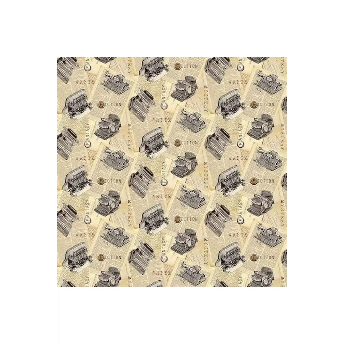 Fabric, Northcott Fabrics, Cat Tales Collection - Typewriters - 24528-12