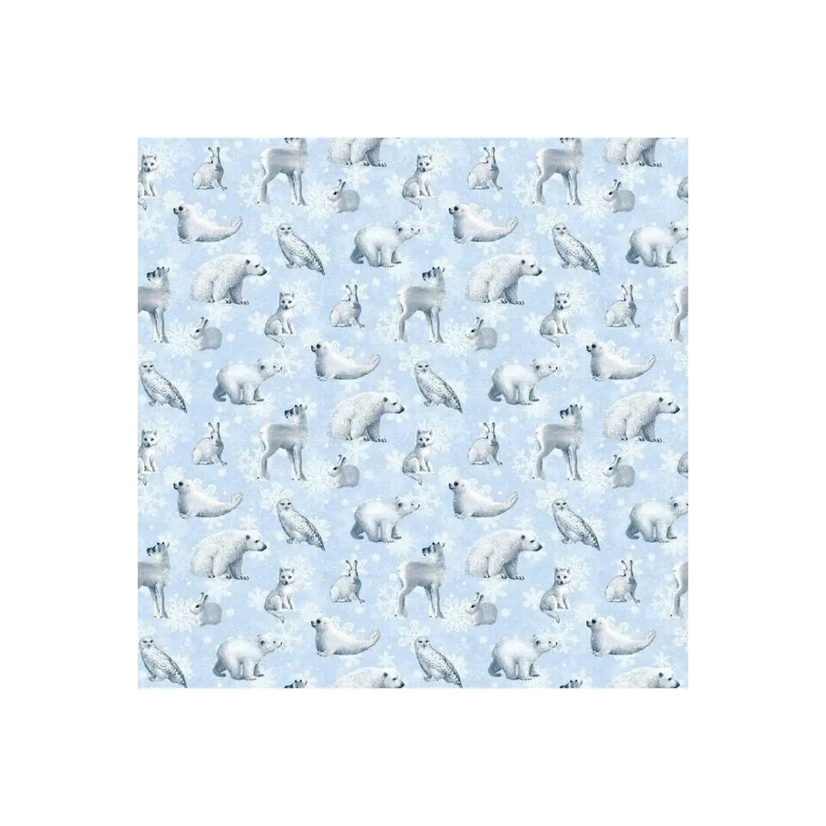 Father Christmas Animals Light Blue - 24694-42