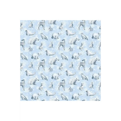 Father Christmas Animals Light Blue - 24694-42