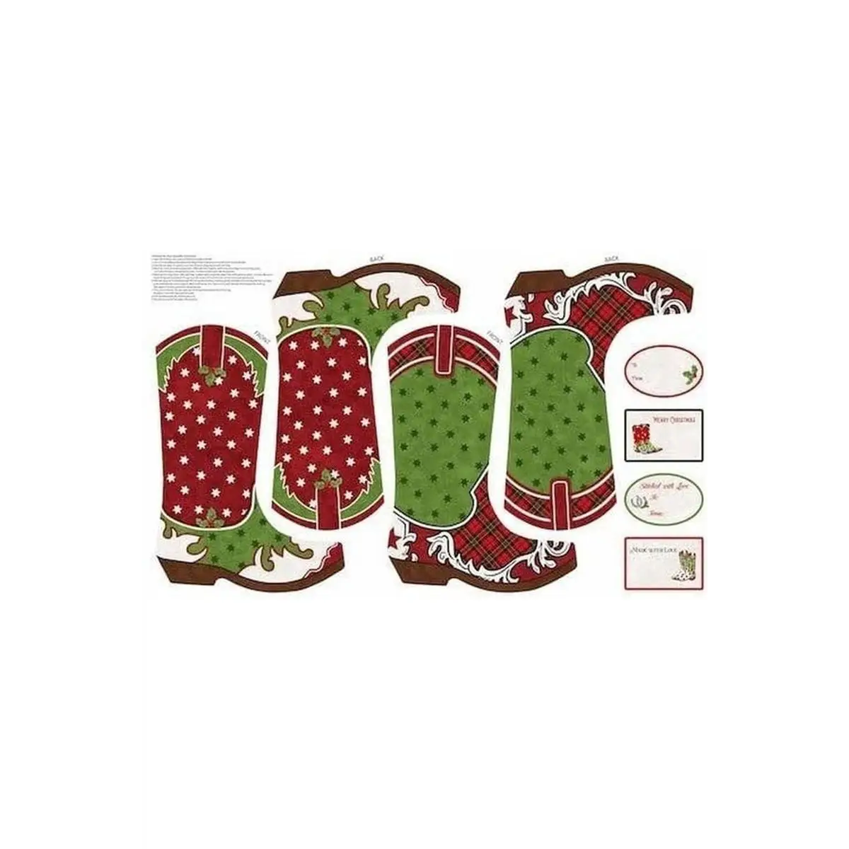 Howdy Christmas Cowboy Christmas Stocking - DP24612-11